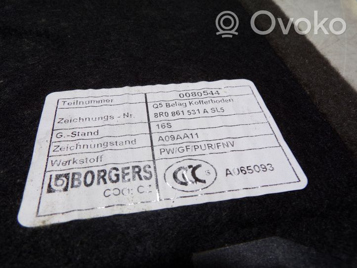 Audi Q5 SQ5 Tavaratilan kaukalon tekstiilikansi 8R0861531A