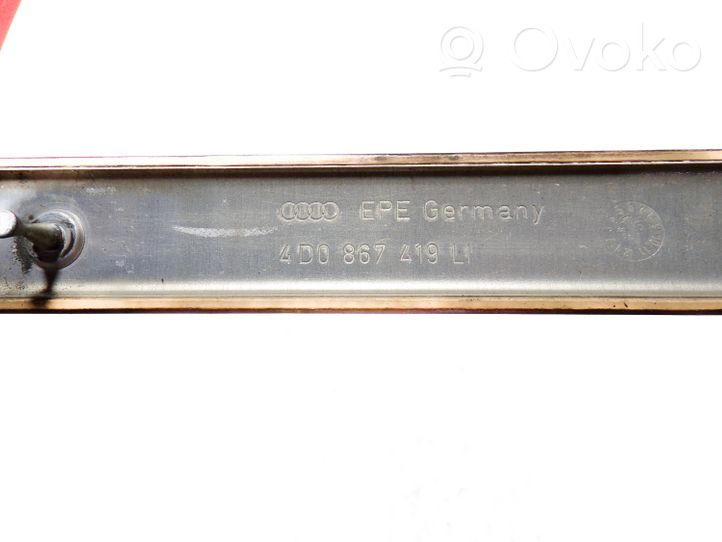 Audi A8 S8 D2 4D Baguette moulure de porte arrière 4D0867419