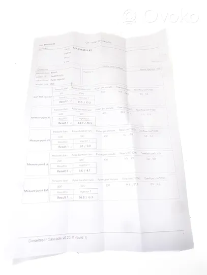 Volkswagen Touareg II Injecteur de carburant 0445117020