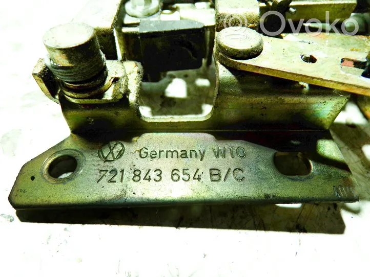 Volkswagen Transporter - Caravelle T4 Bīdāmās durvis slēdzene 721843654B