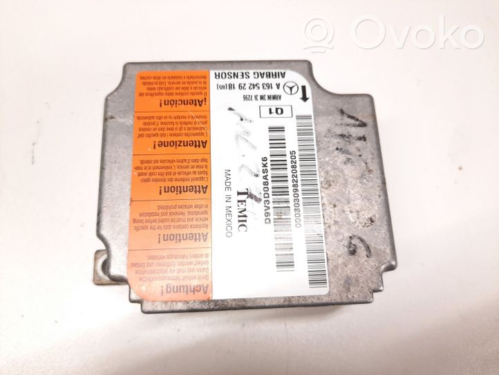 Mercedes-Benz ML W163 Module de contrôle airbag A1635422918