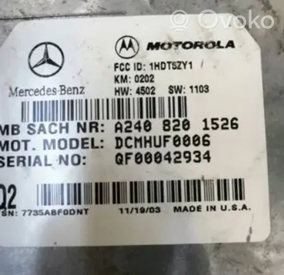 Mercedes-Benz E AMG W211 Unité de commande, module téléphone A2408201526
