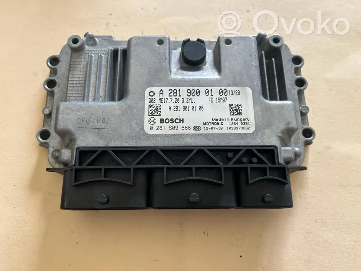 Smart ForFour II W453 Unité de commande, module ECU de moteur A2819000100