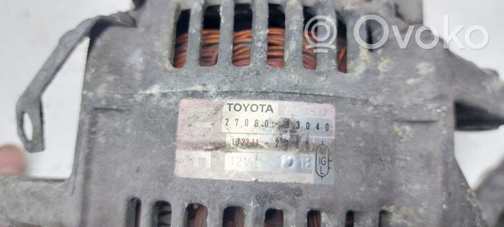 Toyota Yaris Verso Generaattori/laturi 2706033040