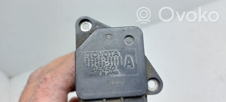 Toyota Yaris Verso Przepływomierz masowy powietrza MAF 2220430010