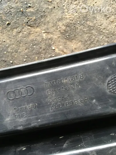 Audi A4 S4 B9 Kratka dolna zderzaka przedniego 8W0807681B