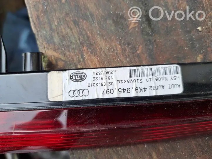 Audi A6 S6 C8 4K Kolmas/lisäjarruvalo 4K9945097