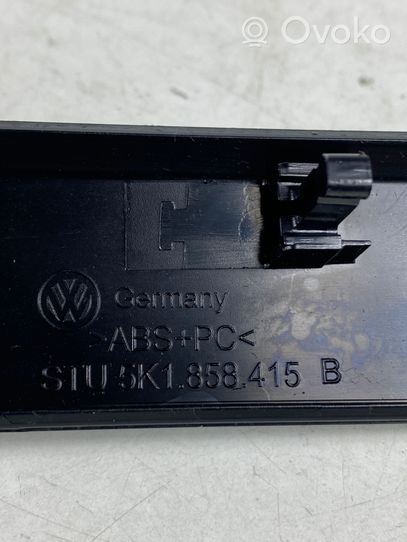 Volkswagen Golf VI Rivestimento del vano portaoggetti del cruscotto 5K1858415B