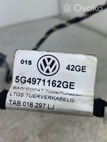 Volkswagen Golf VII Wiązka przewodów drzwi przednich 5G4971162GE