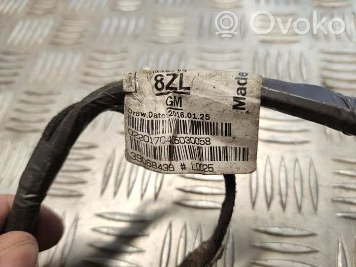 Opel Astra K Faisceau de câblage de porte avant 39068439