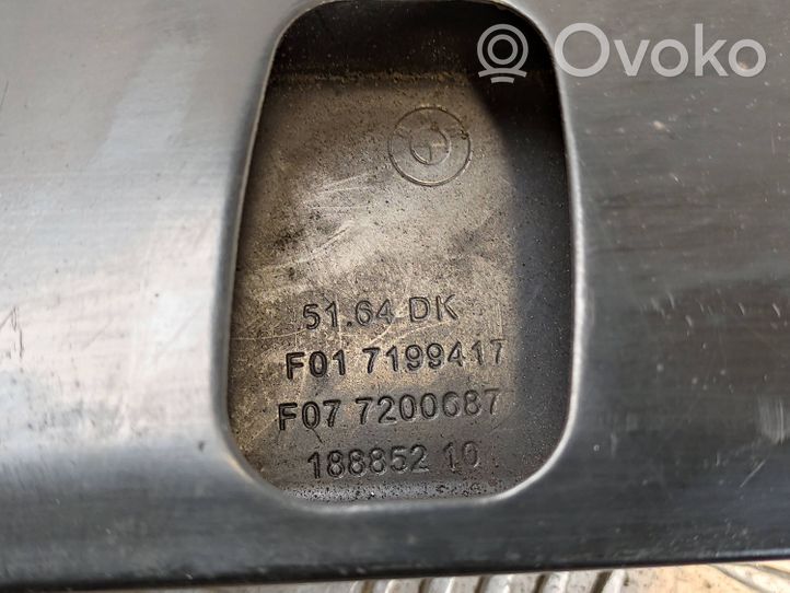 BMW 5 GT F07 Radiateur panneau supérieur d'admission d'air 7199417