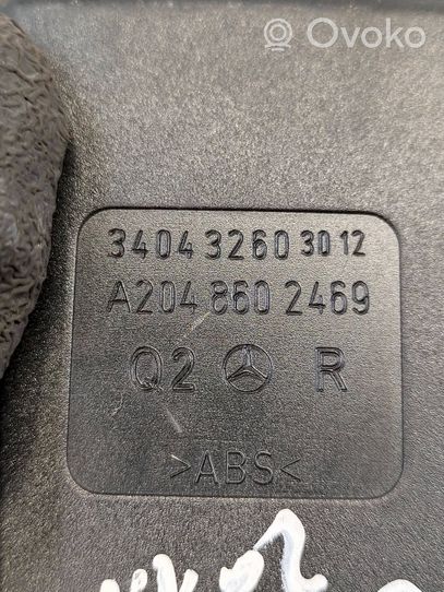 Mercedes-Benz C W204 Klamra przedniego pasa bezpieczeństwa A2048602469