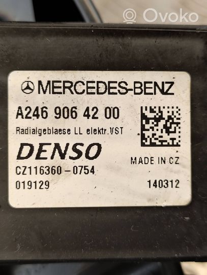 Mercedes-Benz B W246 W242 Lämmittimen puhallin A2469064200