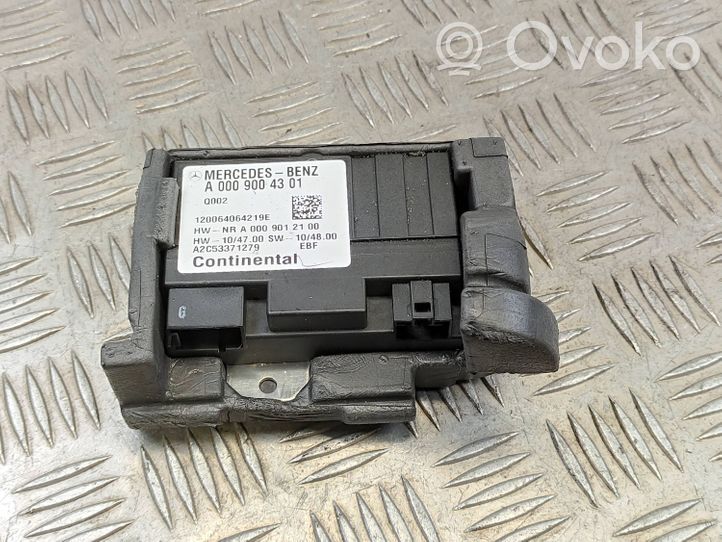 Mercedes-Benz B W246 W242 Polttoaineen ruiskutuspumpun ohjainlaite/moduuli A0009004301