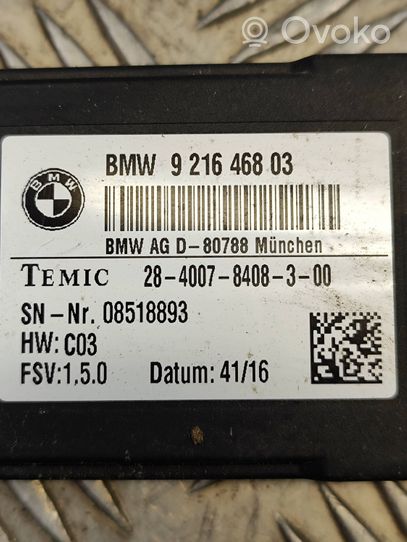 BMW 5 E60 E61 Moduł / Przekaźnik podgrzewania foteli 9216468