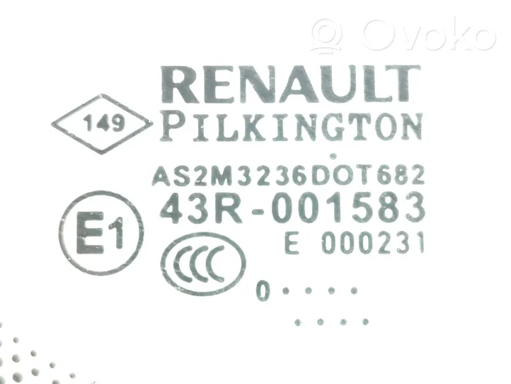 Renault Laguna III Galinis šoninis kėbulo stiklas 43R001583