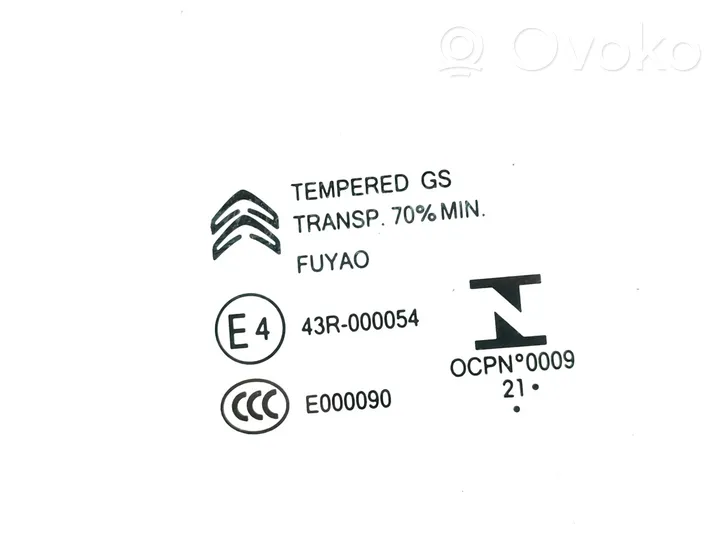 Citroen C3 Aircross Vetro del finestrino della portiera anteriore - quattro porte 43R000054