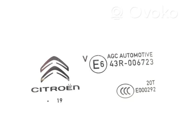 Citroen C3 Vetro del finestrino della portiera posteriore 43R006723