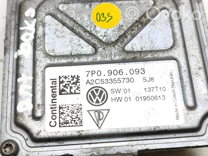 Volkswagen Touareg II Polttoaineen ruiskutuspumpun ohjainlaite/moduuli 7P0906093