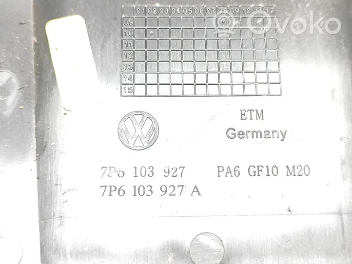 Volkswagen Touareg II Engine cover (trim) 7P6103927A