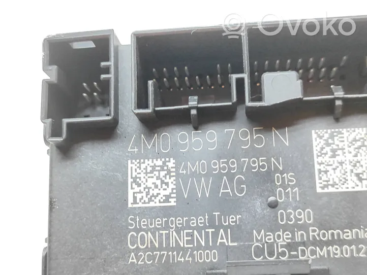 Audi A4 S4 B9 8W Oven ohjainlaite/moduuli 4M0959795N