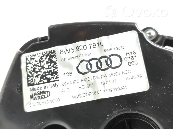 Audi A4 S4 B9 8W Nopeusmittari (mittaristo) 8W5920781L