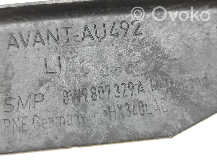 Audi A4 S4 B9 8W Aizmugurējā bufera montāžas kronšteins 8W9807329A