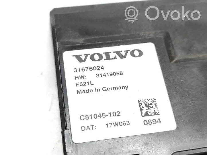 Volvo S90, V90 Steuergerät Heckklappe Kofferraumdeckel 31676024