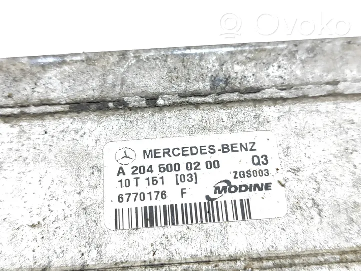 Mercedes-Benz E W212 Radiatore intercooler A2045000200
