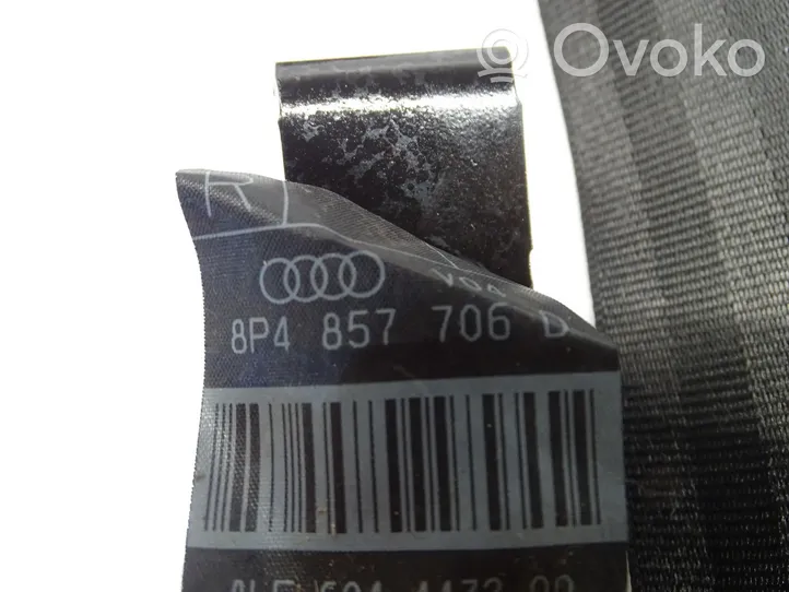 Audi A3 S3 8P Etuistuimen turvavyö 8P4857706D