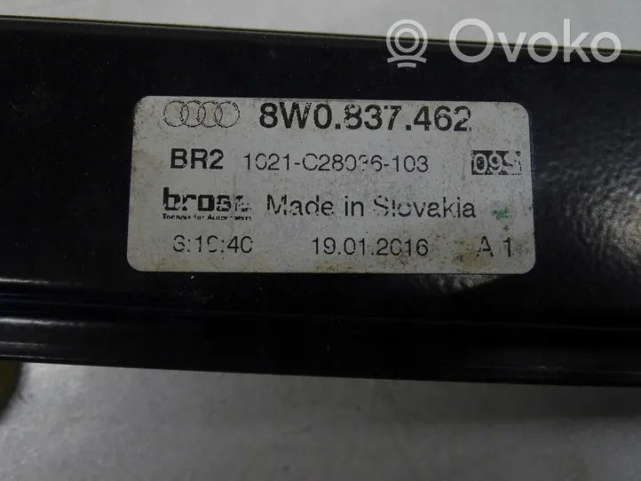 Audi A4 S4 B9 8W Etuoven ikkunan nostin moottorilla 