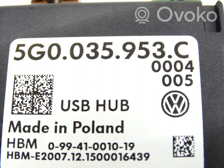 Volkswagen Golf VII USB valdymo blokas 5G0035953C