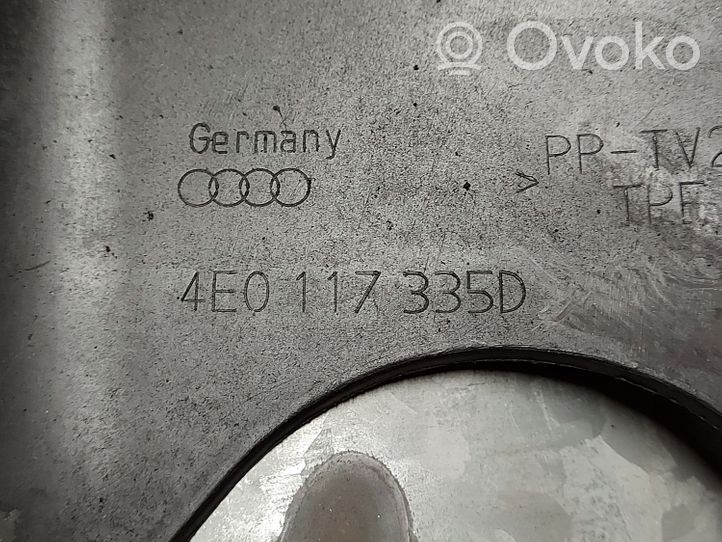 Audi A8 S8 D3 4E Canal de guidage d'air du refroidisseur 4E0117335D