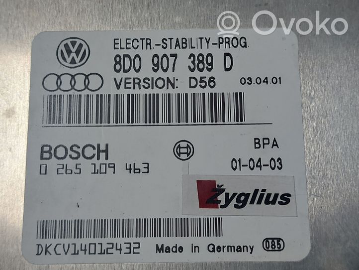 Volkswagen PASSAT B5.5 Centralina ESP (controllo elettronico della stabilità) 8D0907389D