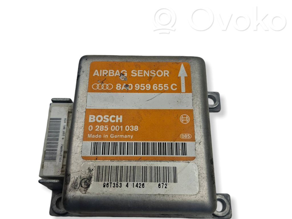 Airbag control unit/module   8A0959655C,0285001038,96T35341426