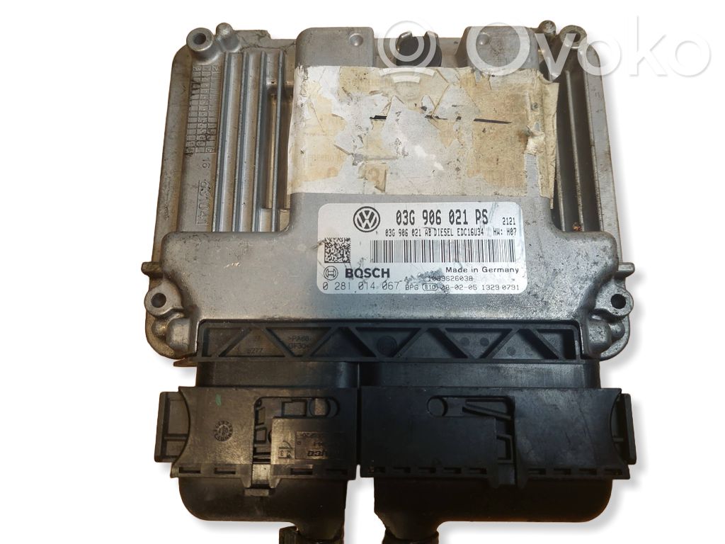 Engine control unit/module ECU   0281014067,03G906021PS,03G906021AB,EDC16U34