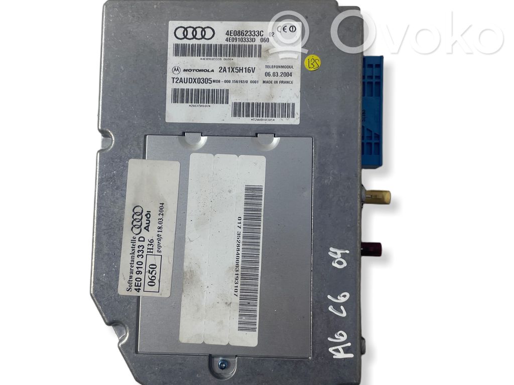 Unité de commande, module téléphone   4E0862333C,4E0910333D,T2AUDX0305,2A1X5H16V