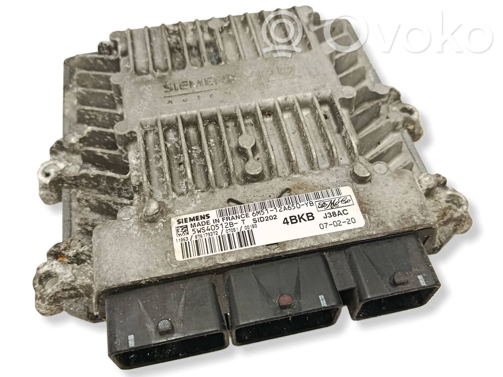 Engine control unit/module   6M5112A650YB,5WS40512BT
