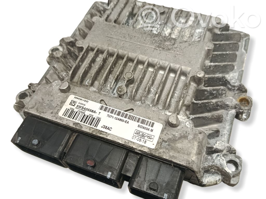 Engine control unit/module   7U7112A650EA,5WS40558AT,SID803AM
