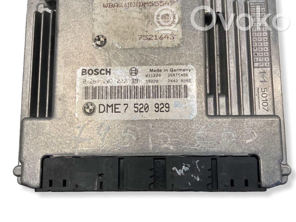 BMW 7 E65 E66 Engine control unit/module 