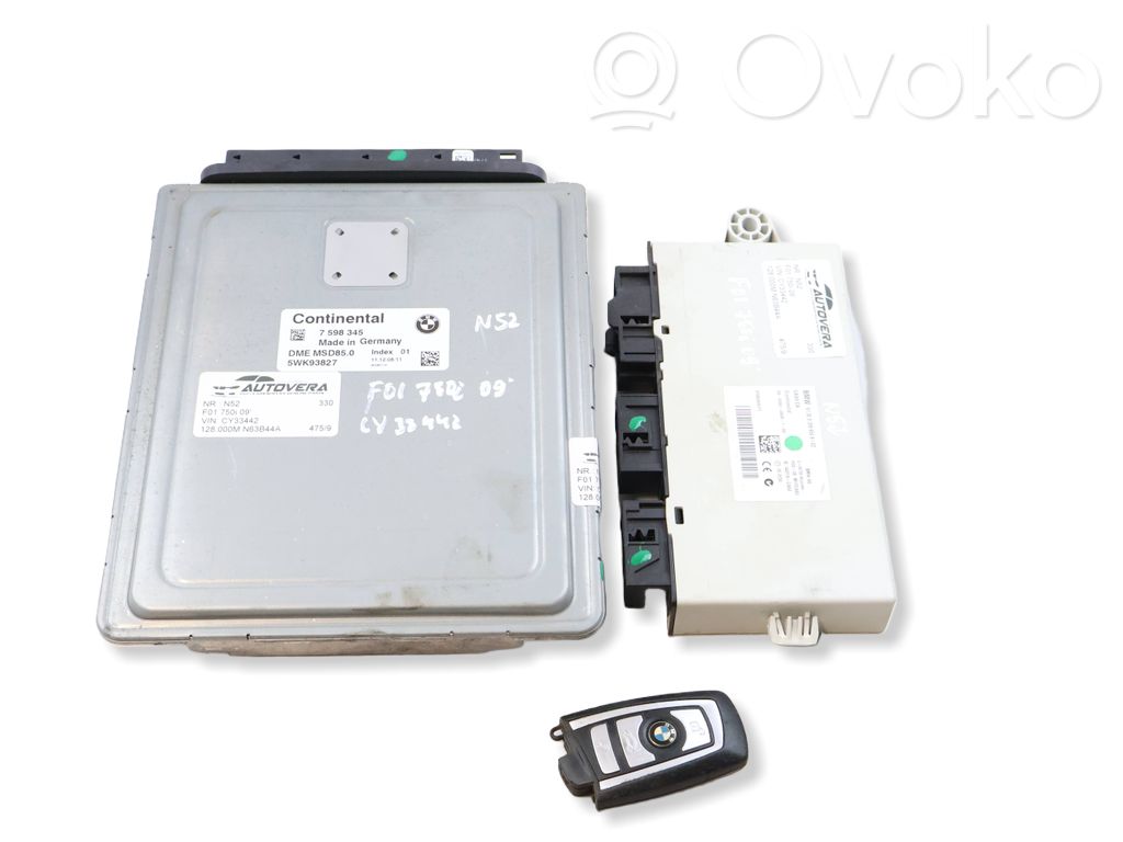 BMW 7 F01 F02 F03 F04 Komputer / Sterownik ECU i komplet kluczy 