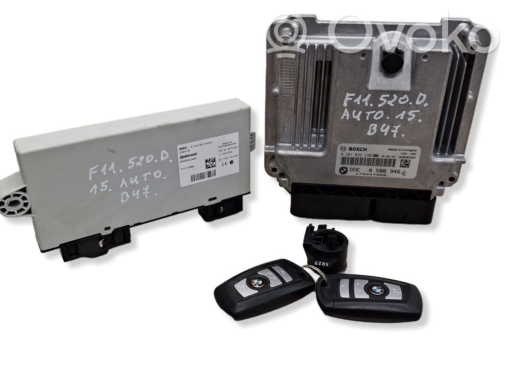 BMW 5 F10 F11 Engine ECU kit and lock set 