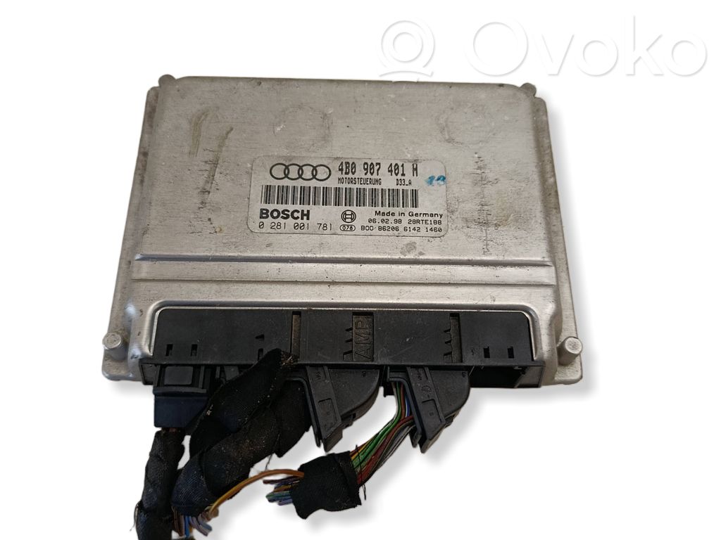 Engine control unit/module   4B0907401H,0281001781,28RTE188