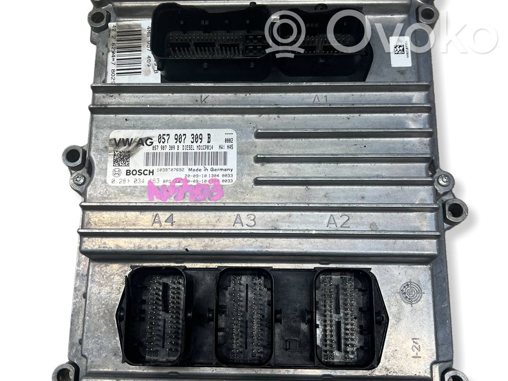Unité de commande, module ECU de moteur   057907309B