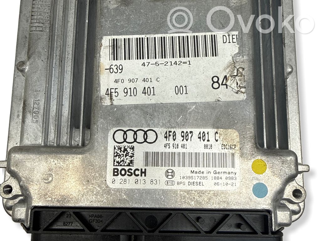 Audi A6 S6 C6 4F Sterownik / Moduł ECU 