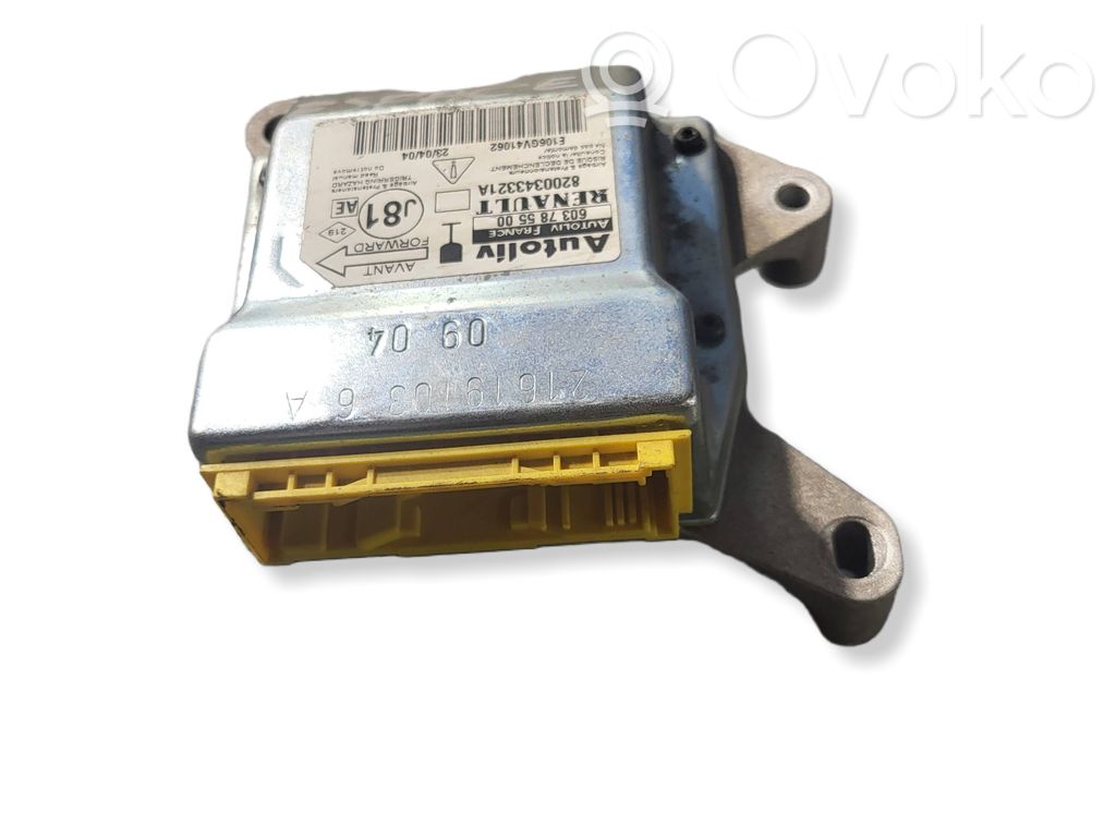Airbag control unit/module   603785500,E106GV41062,8200343321A