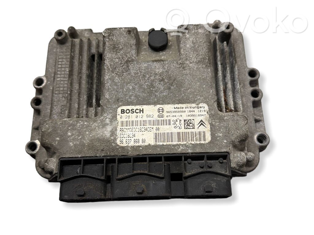 Peugeot 307 Engine control unit/module 