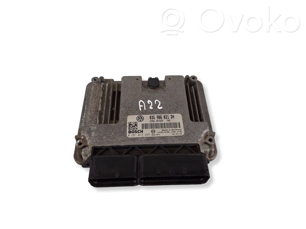 Volkswagen Golf V Engine control unit/module 