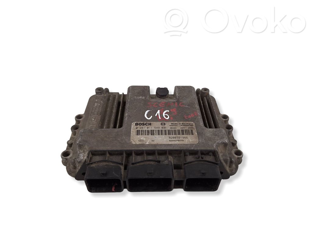 Engine control unit/module   8200391966,0281011549,8200370779