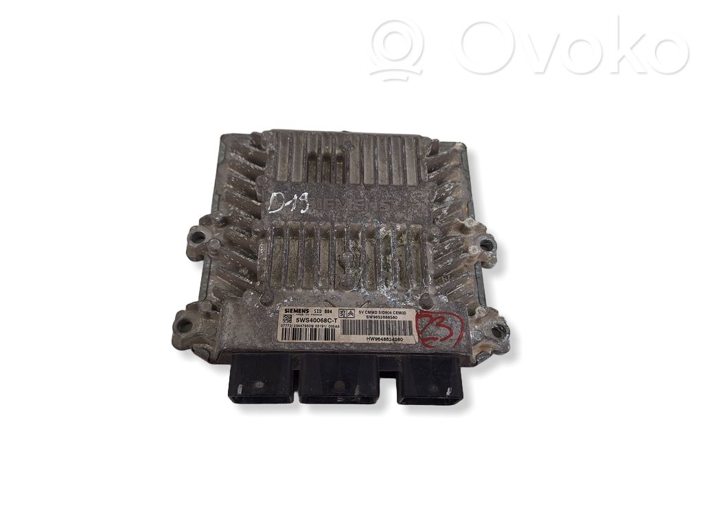 Engine control unit/module   9652888580,9648624280,5WS40068C